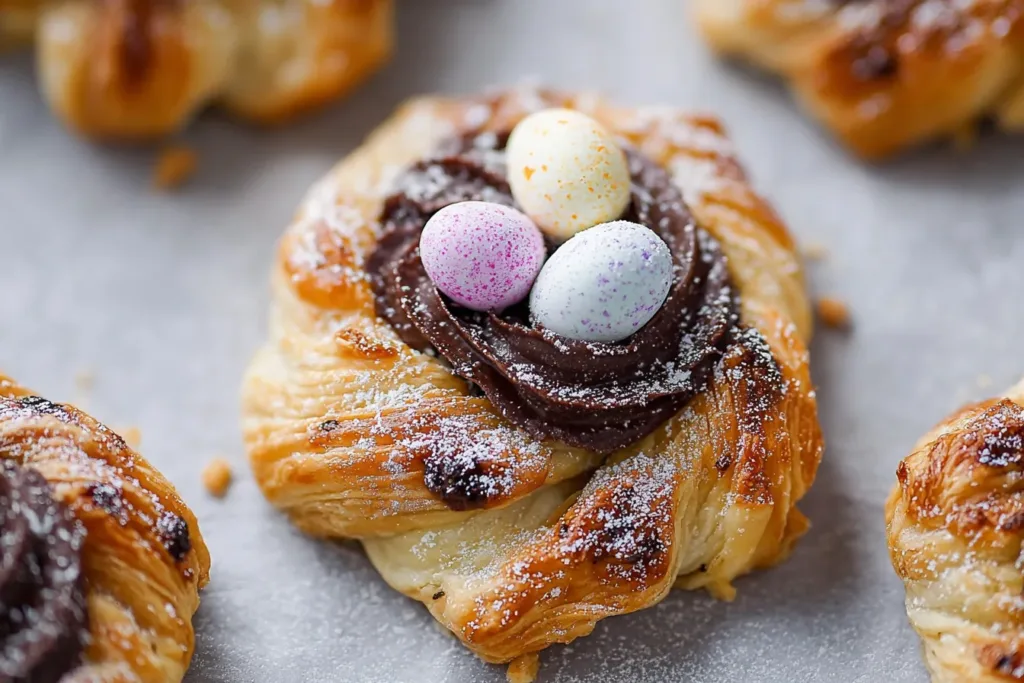 Puff Pastry Easter Nests