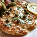 Quick Chicken Piccata Served with Lemon and Capers