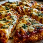 High-Protein Chicken Crust Pizza Slice