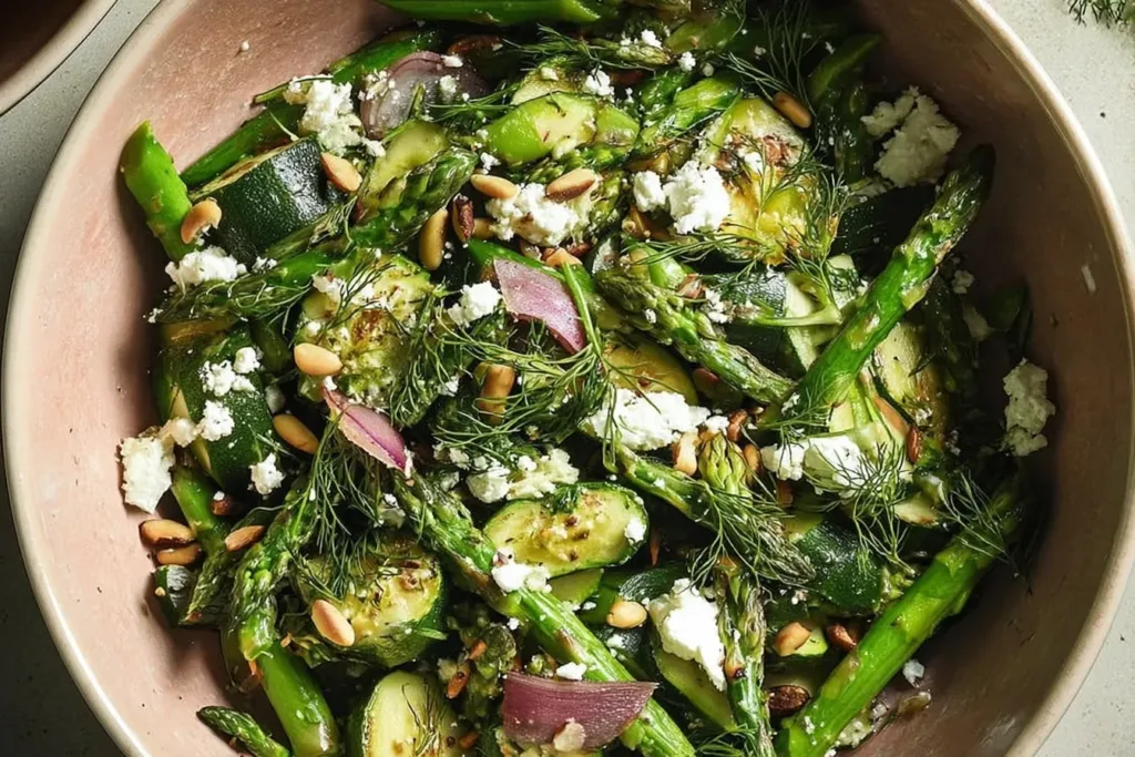 Sautéed Spring Vegetable Salad - Fresh and Colorful Dish