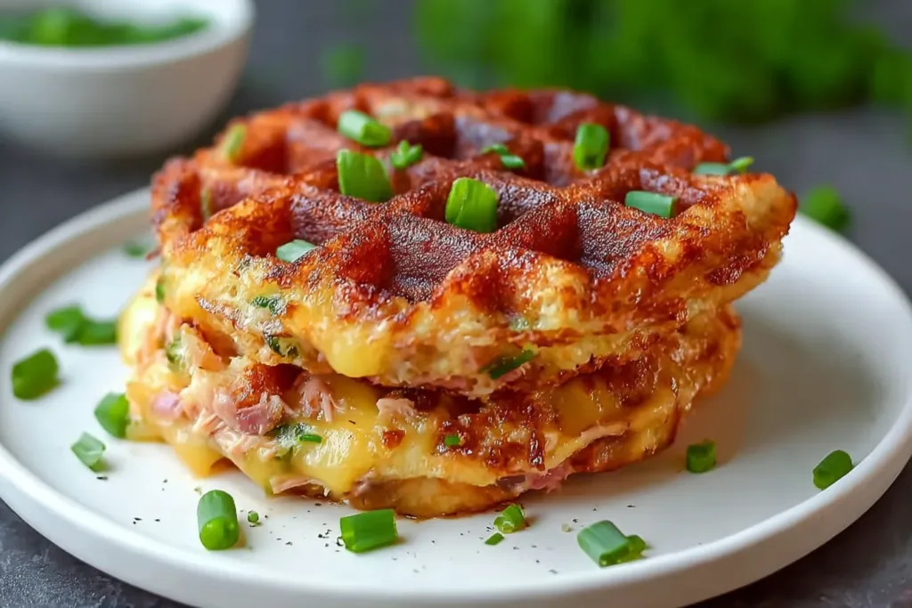 Savory Tuna Melt Chaffle - Delicious and Keto-Friendly Snack