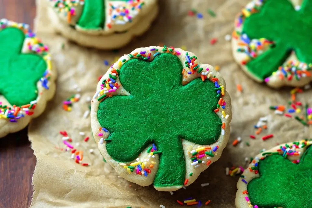Shamrock St. Patrick’s Day Cookies Decorative Platter