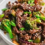 Savory Shaved Beef Stir Fry with Colorful Vegetables