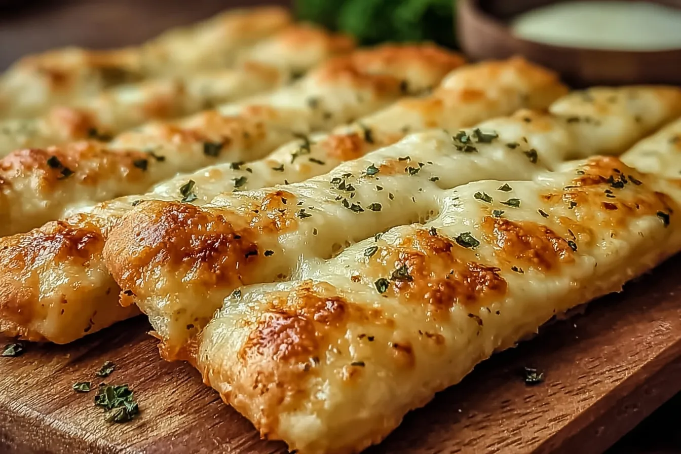 Sourdough Cheesy Breadsticks 