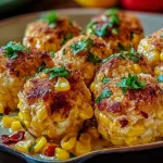 Spicy Mexican Corn Bites Freshly Made and Ready to Serve