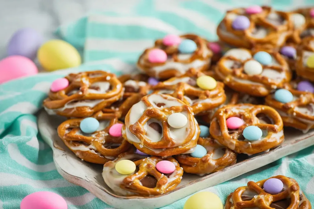Spring Pretzel Bites Freshly Baked