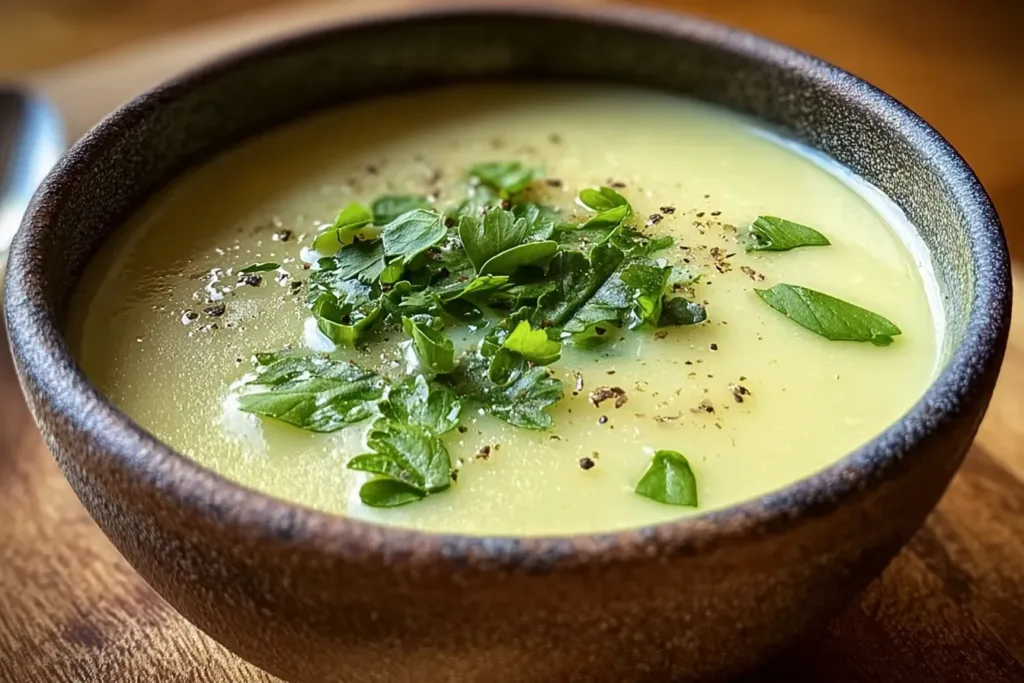 Spring Soup: Creamy Spring Veggie Soup in a Bowl