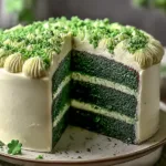 St. Patrick’s Day Green Velvet Cake - Beautifully Festive