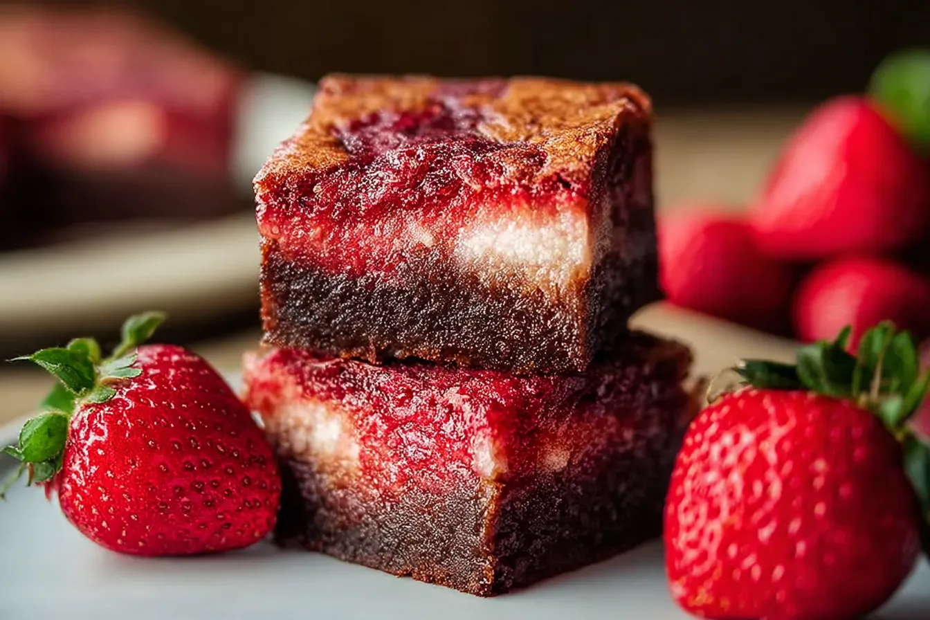 Strawberry Brownies