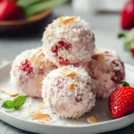 Delicious Strawberry Cheesecake Protein Balls