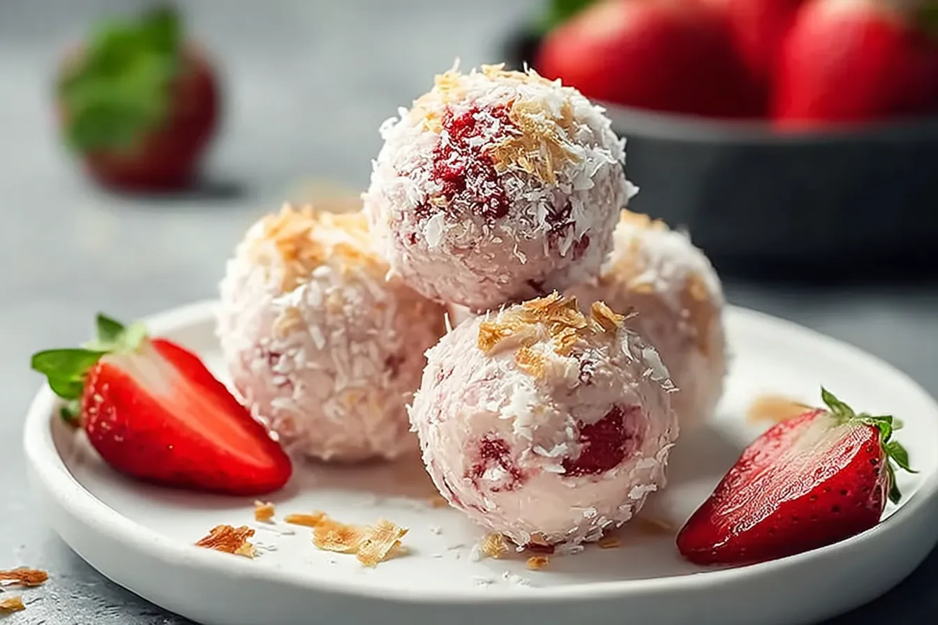 Strawberry Cheesecake Protein Balls: A Sweet Treat! 4 Strawberry Cheesecake Protein Balls