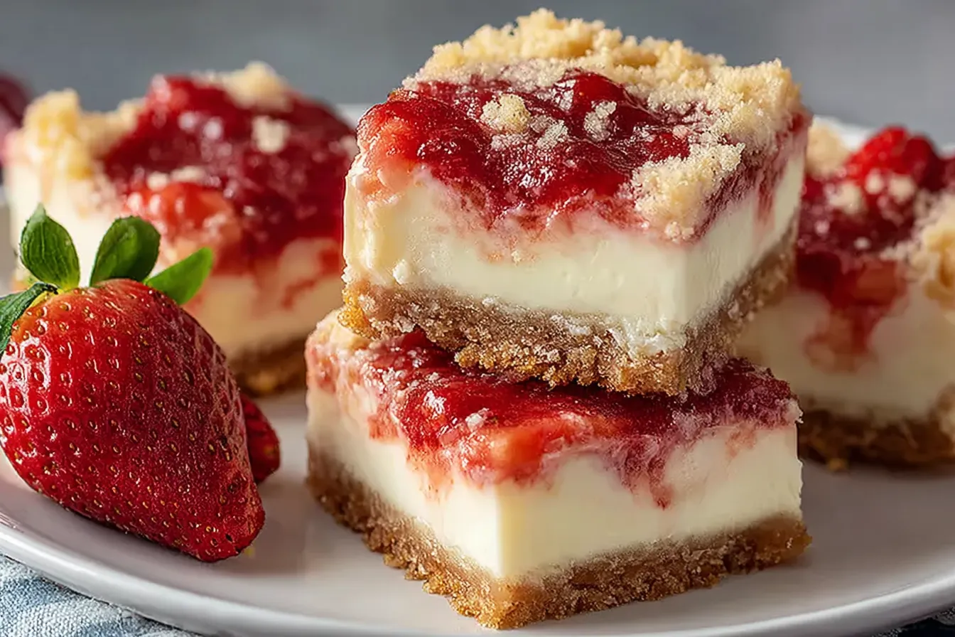 Strawberry Cream Cheese Cake Bars – Sweet Memories in Every Bite