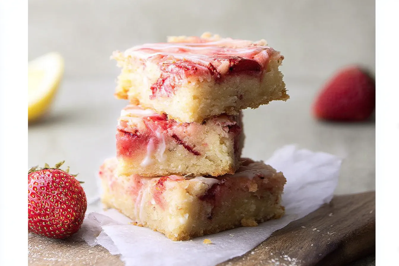 Strawberry Lemon Blondies: A Sweet Summer Treat 5 Strawberry Lemon Blondies