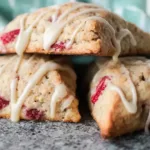 Fluffy Strawberry Scones Freshly Baked