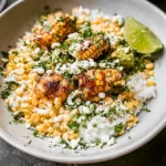 Colorful Street Corn Chicken Rice Bowls Ready to Serve