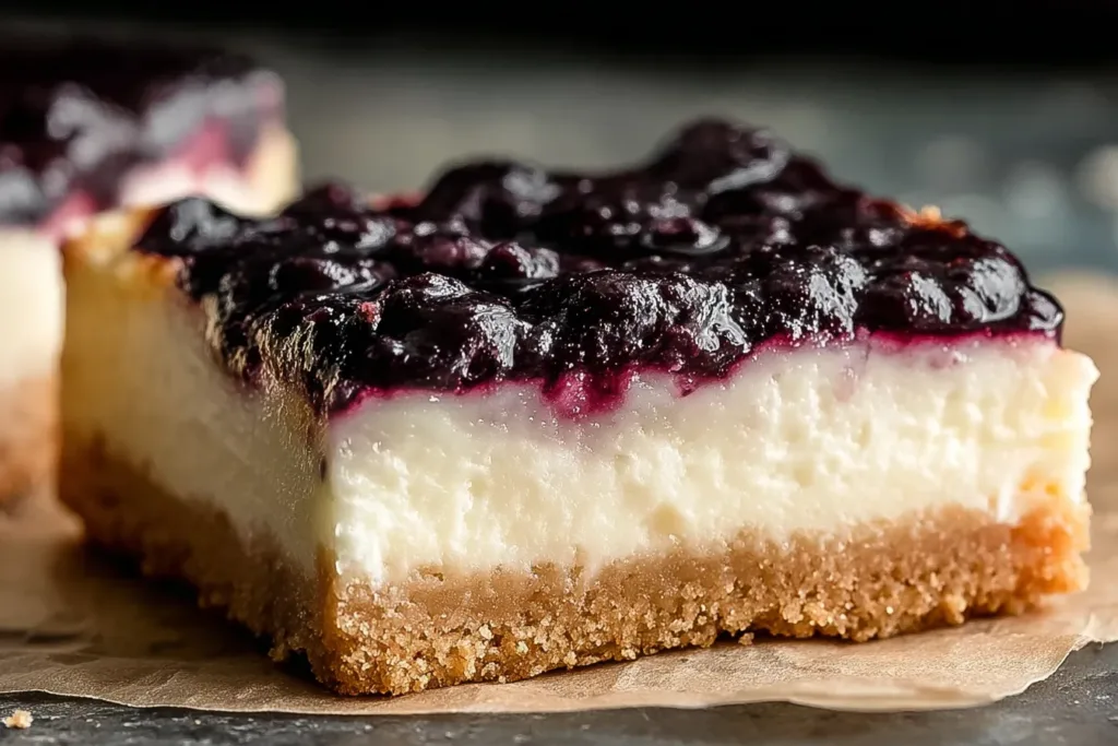 Sugar-Free Cheesecake Bars Ready to Serve