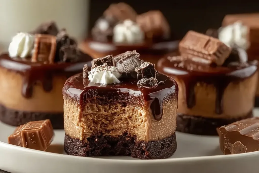 Sugar Free Chocolate Cheesecake Bites on a Plate
