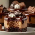 Sugar Free Chocolate Cheesecake Bites on a Plate