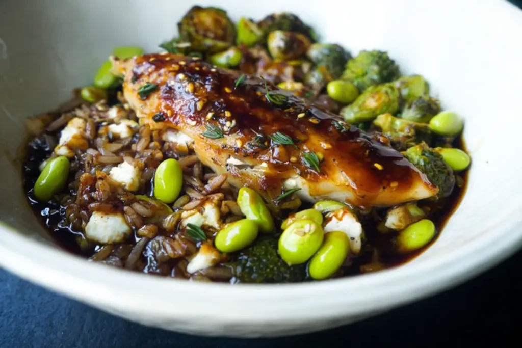 Teriyaki Tilapia Bowls with Colorful Vegetables