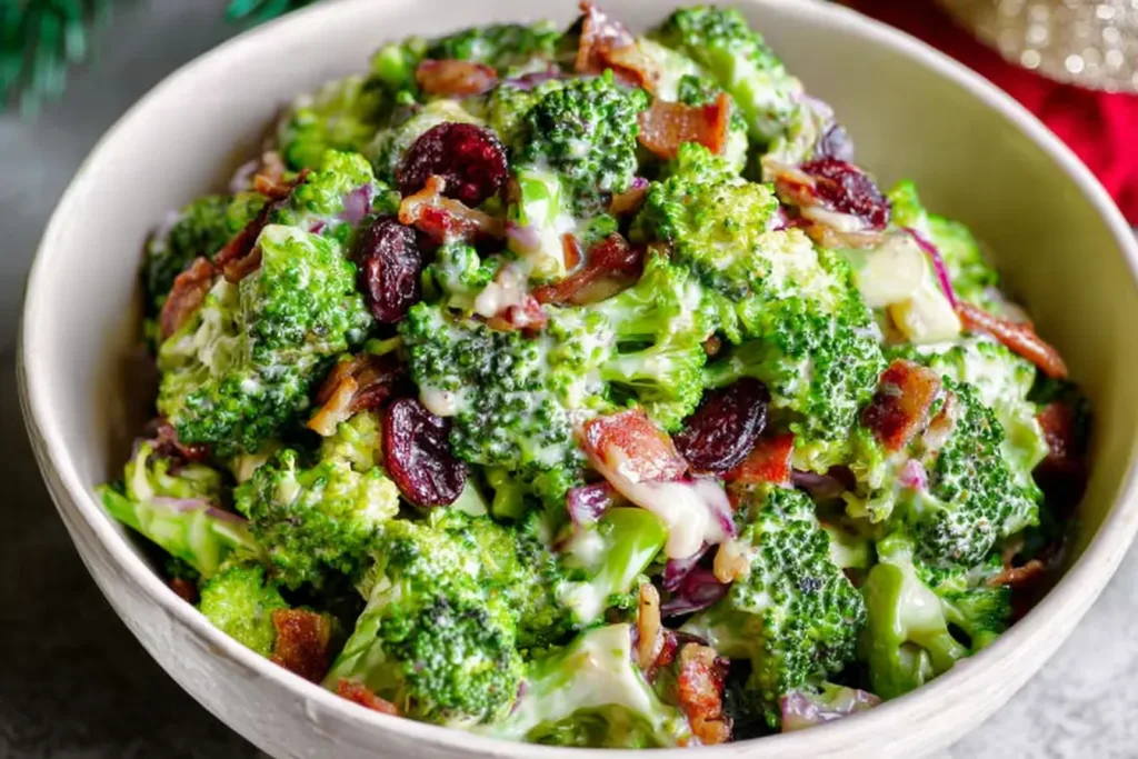 Colorful The Best Broccoli Salad Ready to Serve