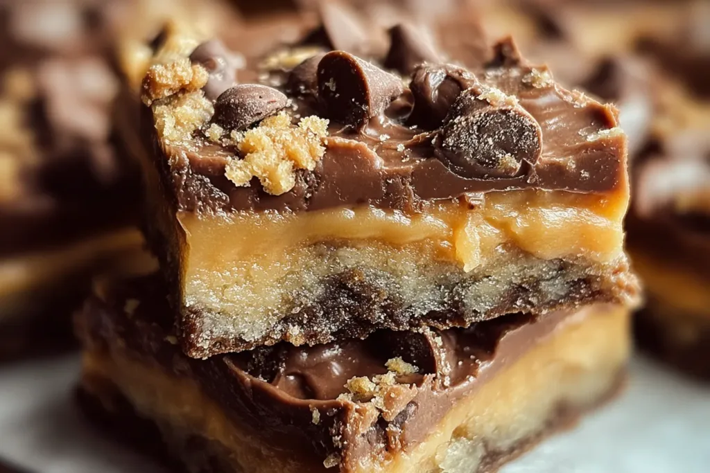 Deliciously Chewy Cake Mix Toffee Bars