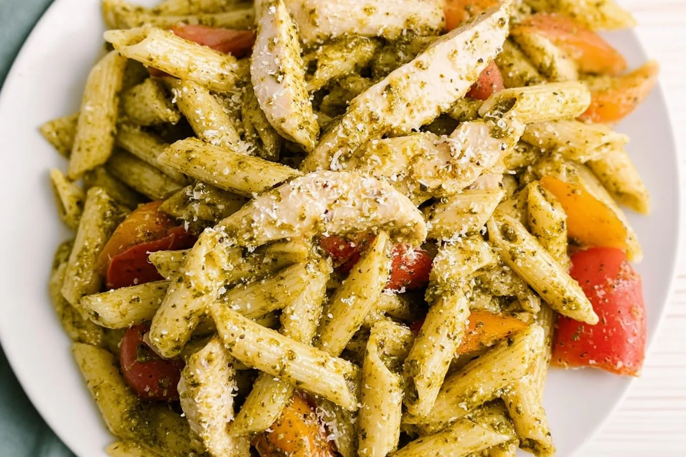Trader Joe's Pesto Penne with Chicken 