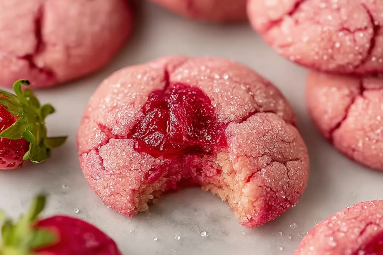 Vegan Strawberry Sugar Cookies Recipe