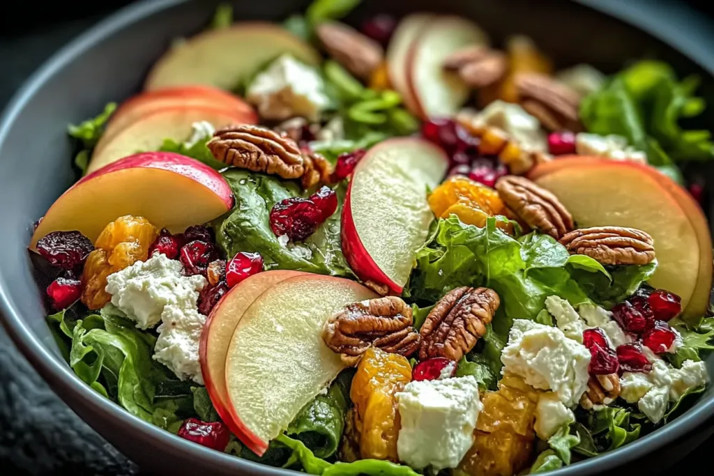 Vibrant Honeycrisp Apple Feta Salad in a Cozy Setting