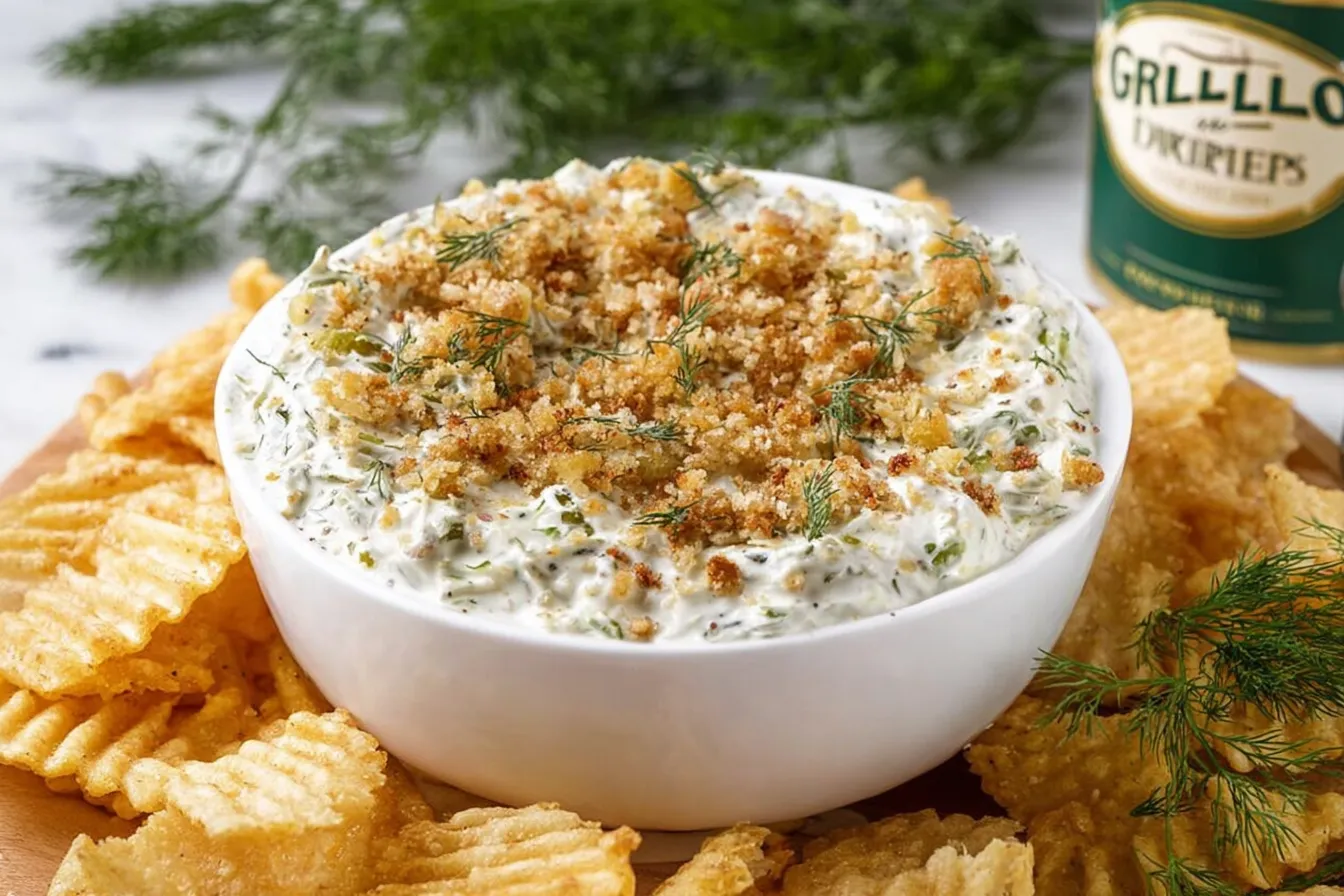 Viral Grillo’s Fried Pickle Dip | Easy Crunchy Dill Pickle Dip 