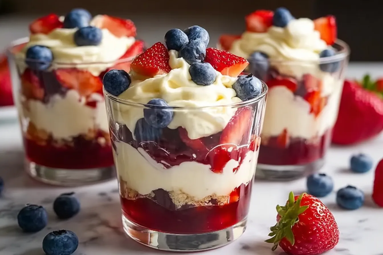 4th of July Trifle Cups with Whipped Vanilla Cream: A No-Bake Showstopper Your Table Needs