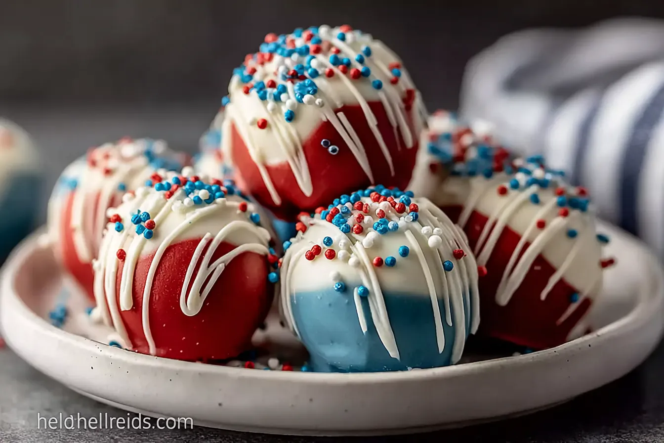 4Th of July Truffles: Creamy and Patriotic