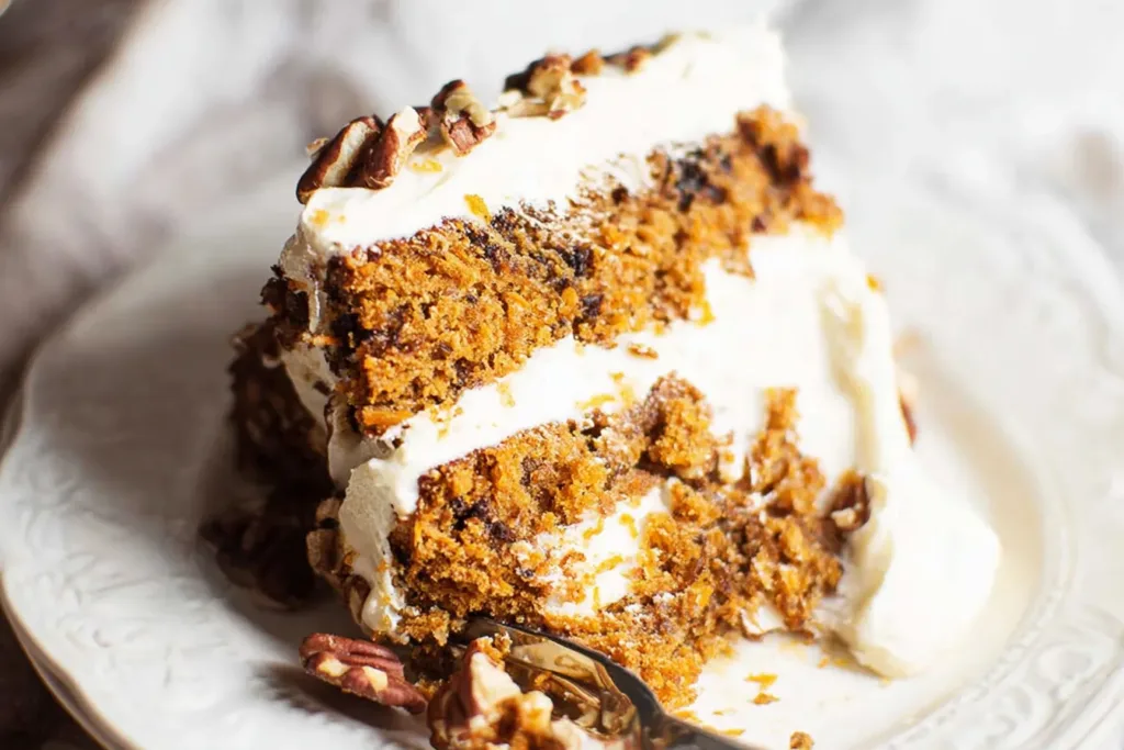 Delicious Almond Flour Carrot Cake Slice