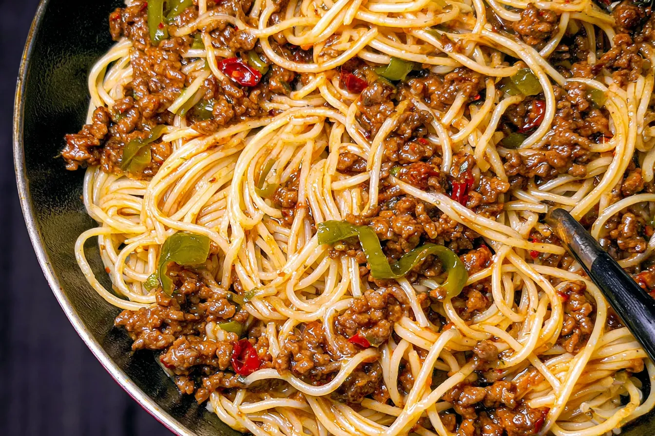 Angel Hair Pasta with Chinese Beef Sauce: A Delicious Twist 4 Angel Hair Pasta with Chinese Beef Sauce