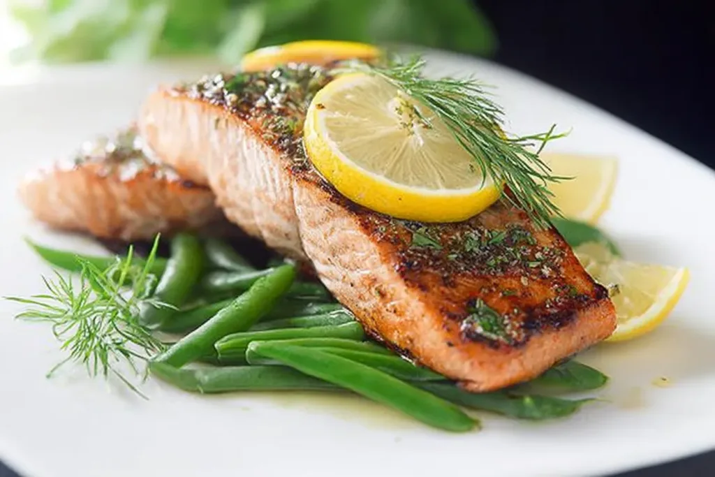 Baked Salmon with Tarragon Vinaigrette - A Culinary Delight