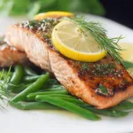 Baked Salmon with Tarragon Vinaigrette - A Culinary Delight