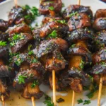 Balsamic Garlic Grilled Mushroom Skewers: Grilled Perfection