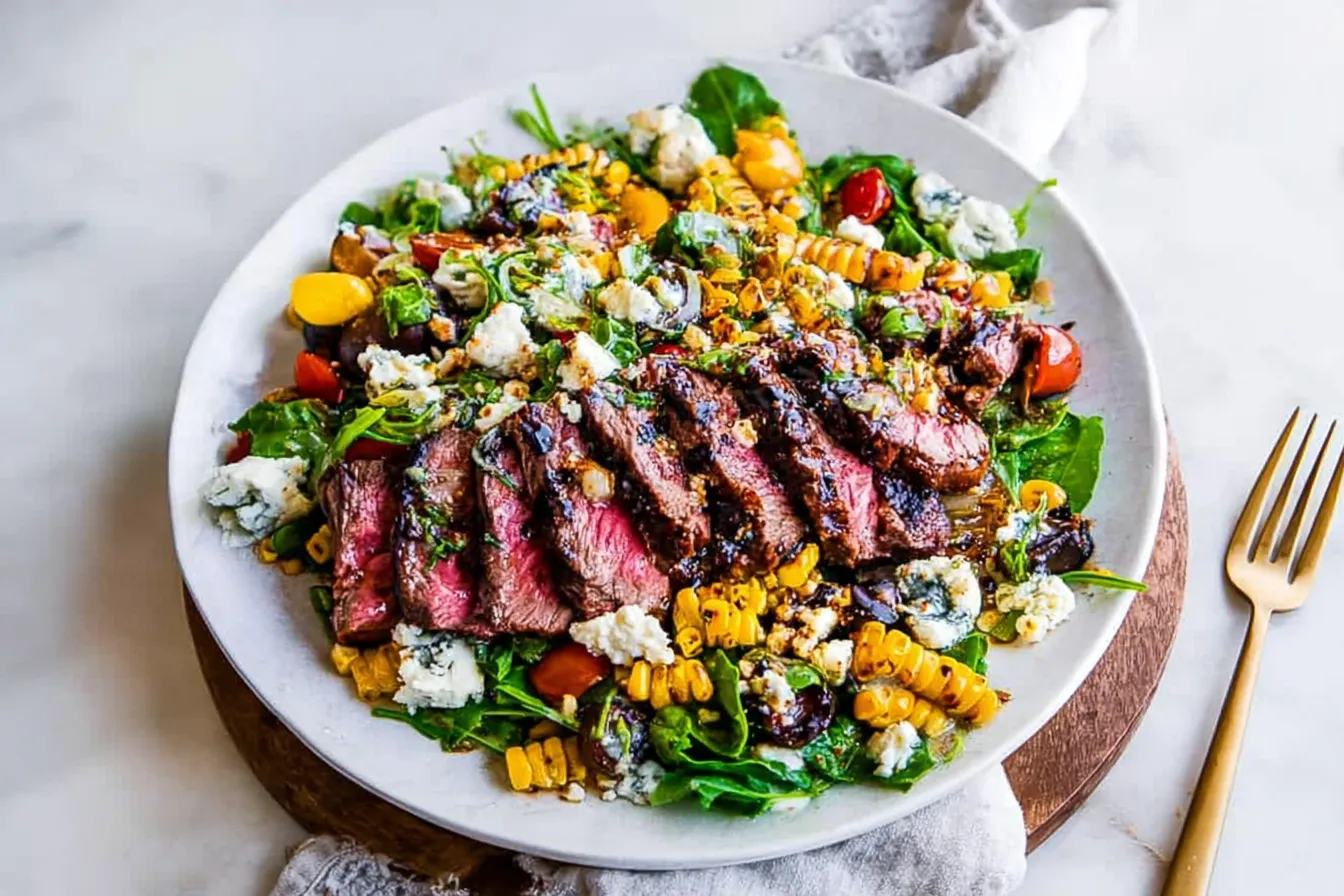 Balsamic Steak Gorgonzola Salad with Grilled Corn Delight 4 Balsamic Steak Gorgonzola Salad with Grilled Corn