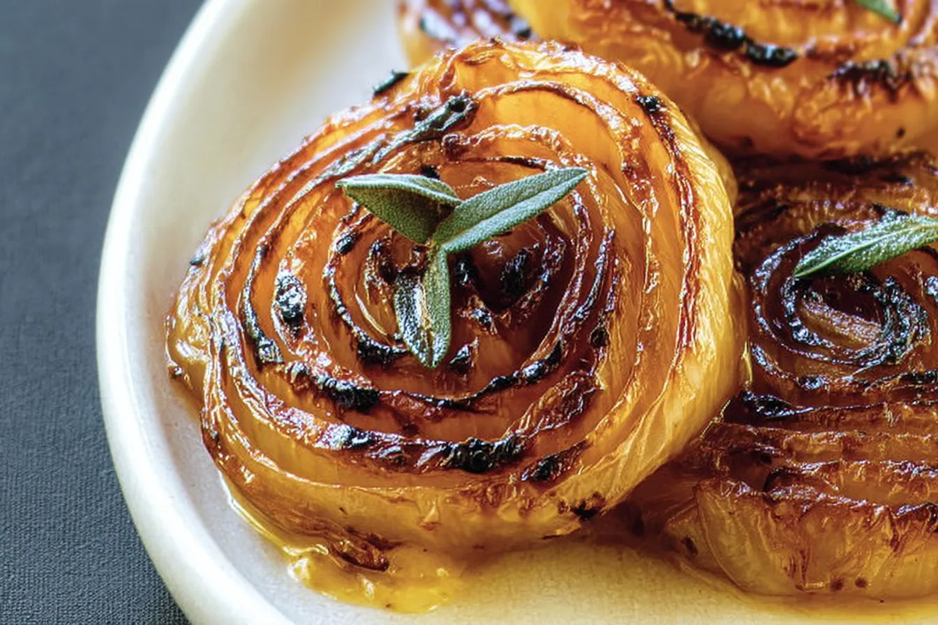 BBQ Onion Steaks with Honey-Mustard Sauce: A Flavorful Delight 4 BBQ Onion Steaks with Honey-Mustard Sauce