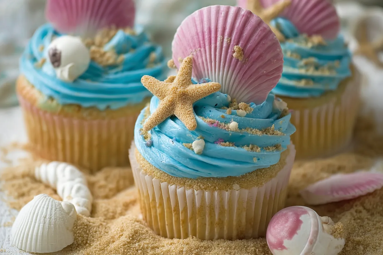 Beach Themed Cupcakes Recipe