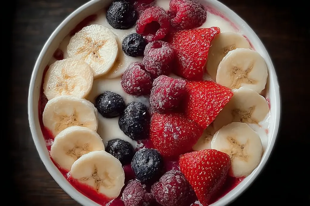 Berry Banana Bowl with a Twist - Colorful Breakfast Delight