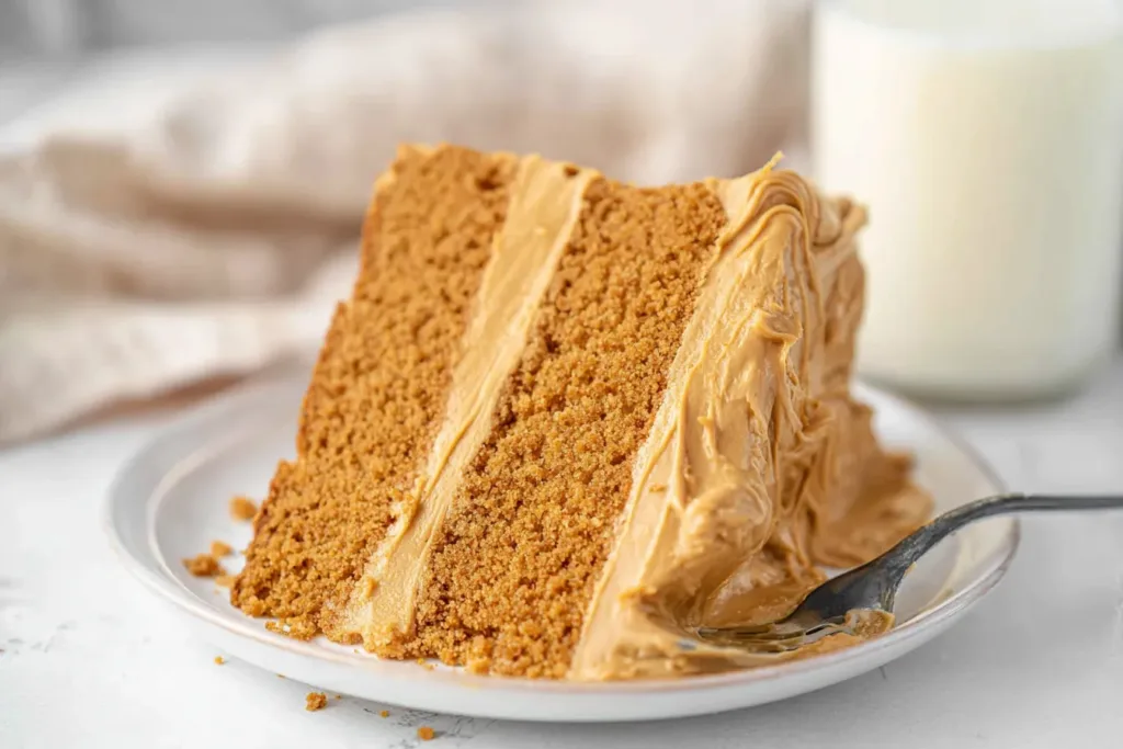 Delicious Biscoff Cake Slice