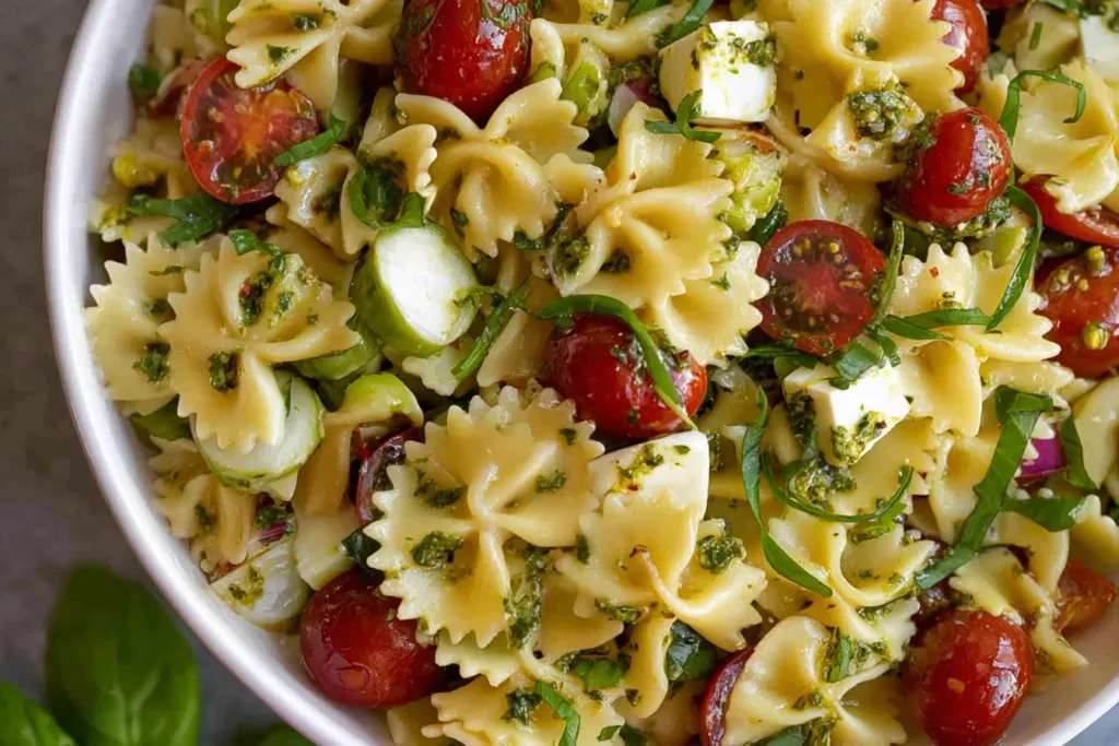 bow tie pasta salad 1 Bow Tie Pasta Salad: A Fresh Summer Delight