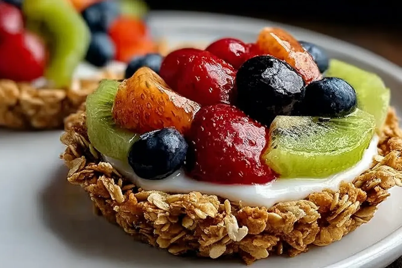 Breakfast Fruit Tart with Granola Crust
