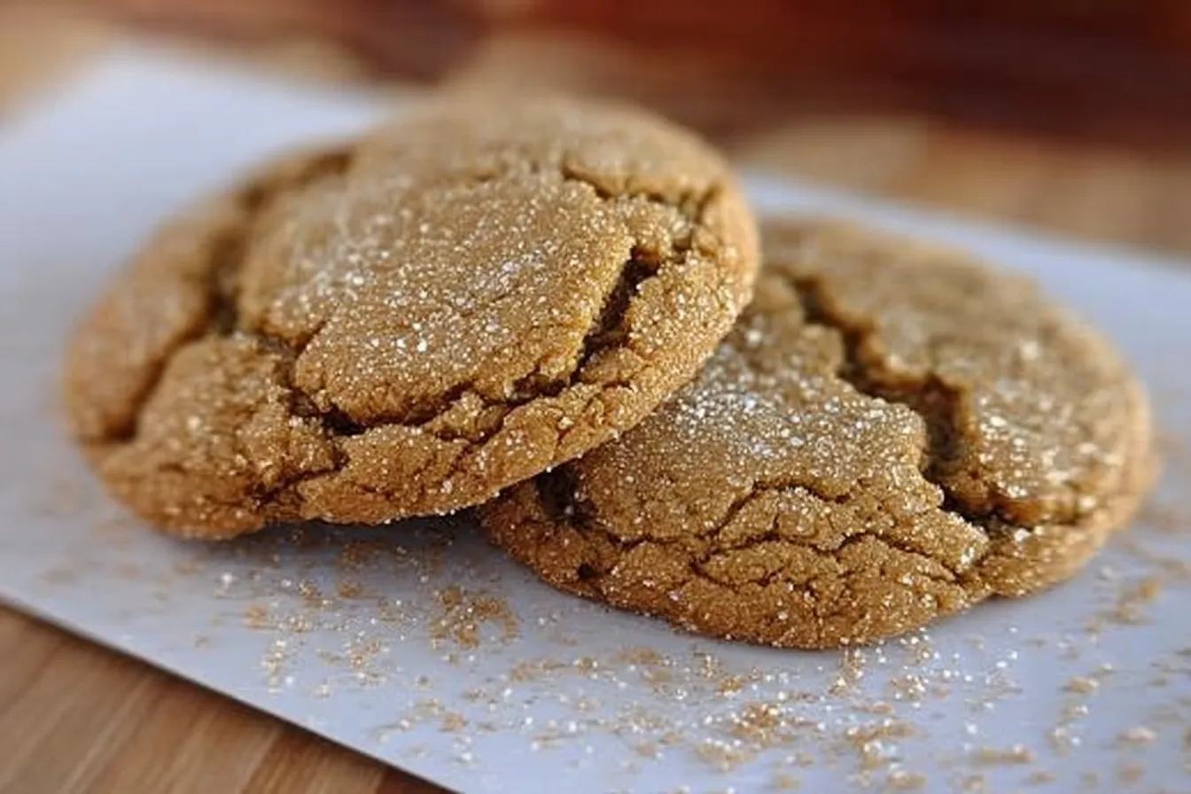 Brown Sugar Crackle Cookies