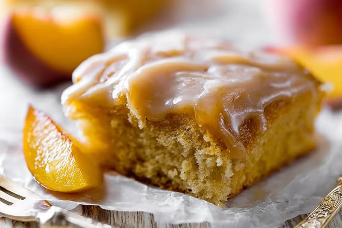 Brown Sugar Peach Cake