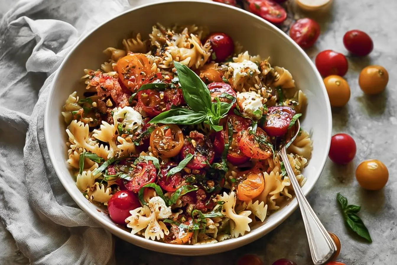 Bruschetta Pasta Salad: A Refreshing Summer Delight 4 Bruschetta Pasta Salad