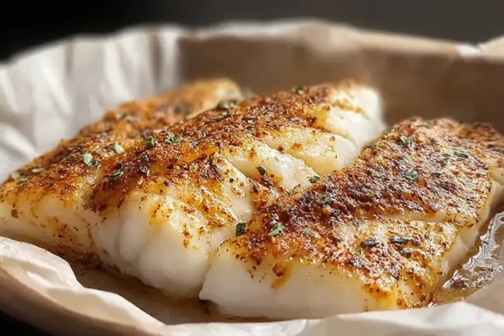 Butter-Baked Haddock on a Plate - Easy Seafood Delight