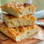 Cheesy Garlic Sourdough Focaccia Fresh Out of the Oven