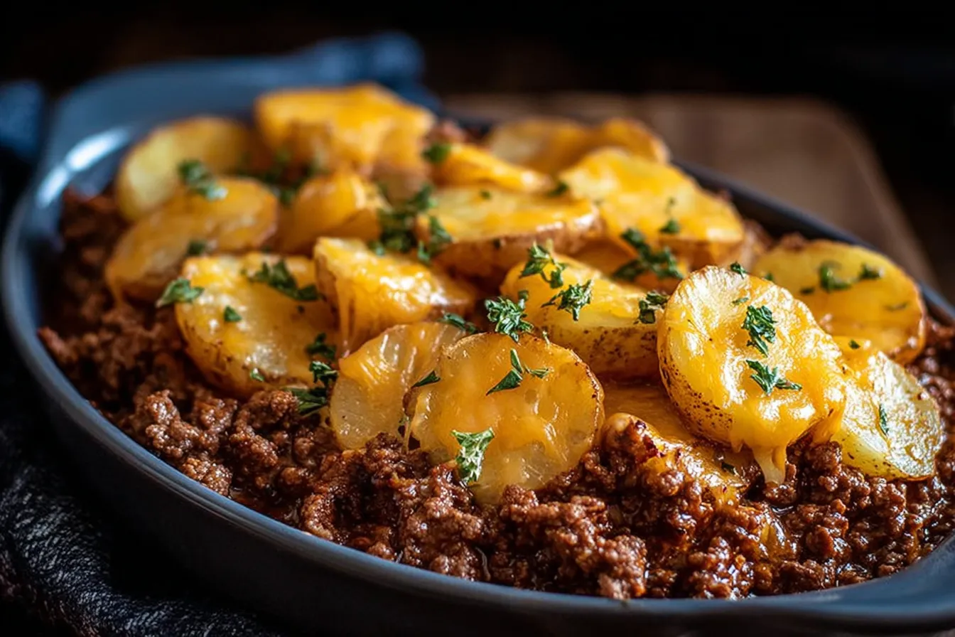 Cheesy Ground Beef and Potatoes: A Delightful Comfort Dish 4 Cheesy Ground Beef and Potatoes