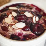 Cherry Bakewell Baked Oats for One